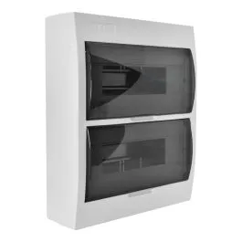 Tablero Adosar Plastico 36tm Con Tapa Transparente ECOVILLE