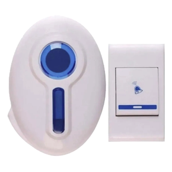 TIMBRE INALÁMBRICO 220V HV-8620 REDONDO BLANCO HOMEVILLE