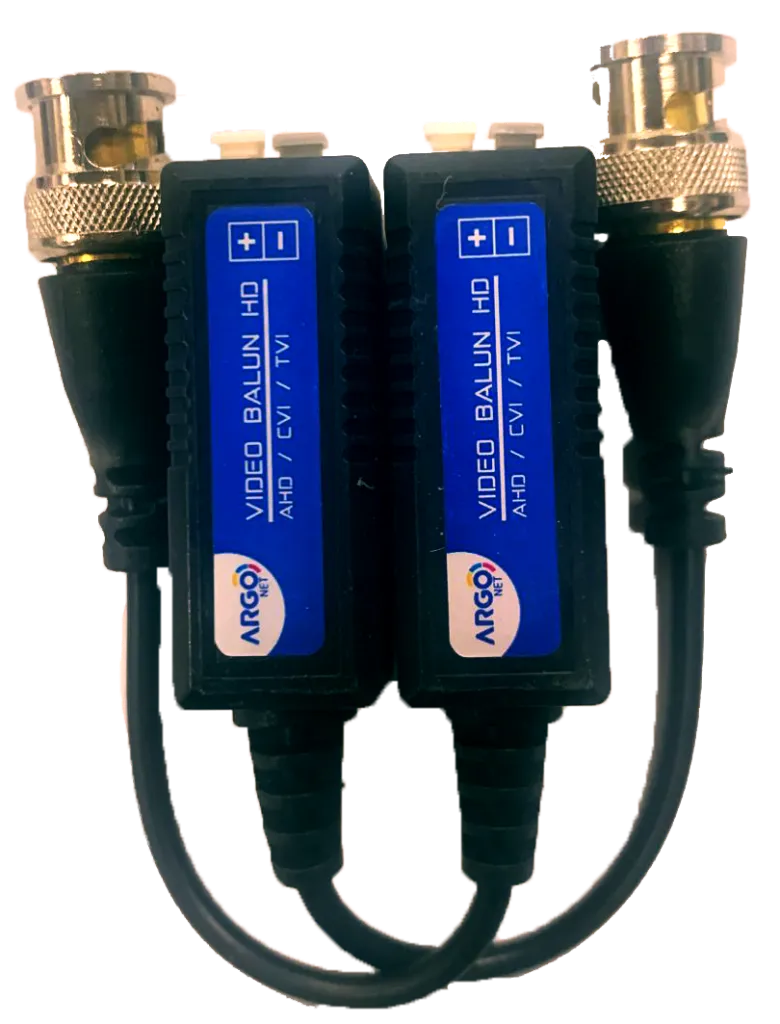 Video Balun 5MP - Conector a presión para CCTV - Argo
