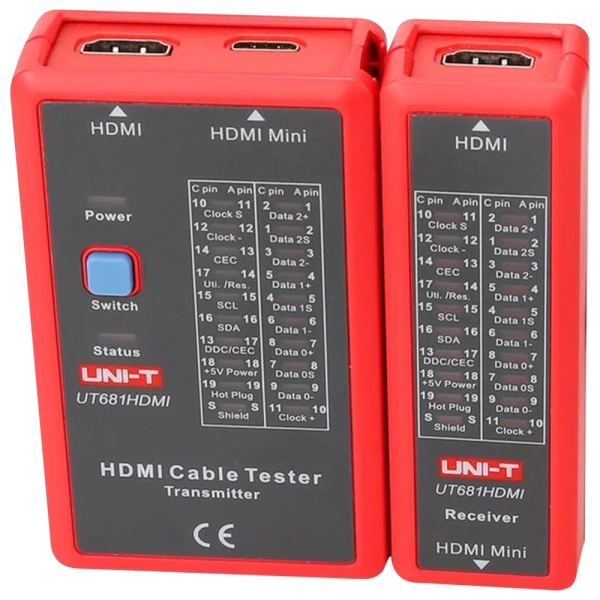 TESTER PARA CABLE HDMI UT681 UNI-T